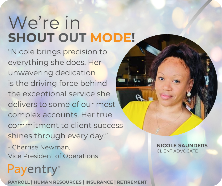 We're in Shout Out Mode - Nicole S