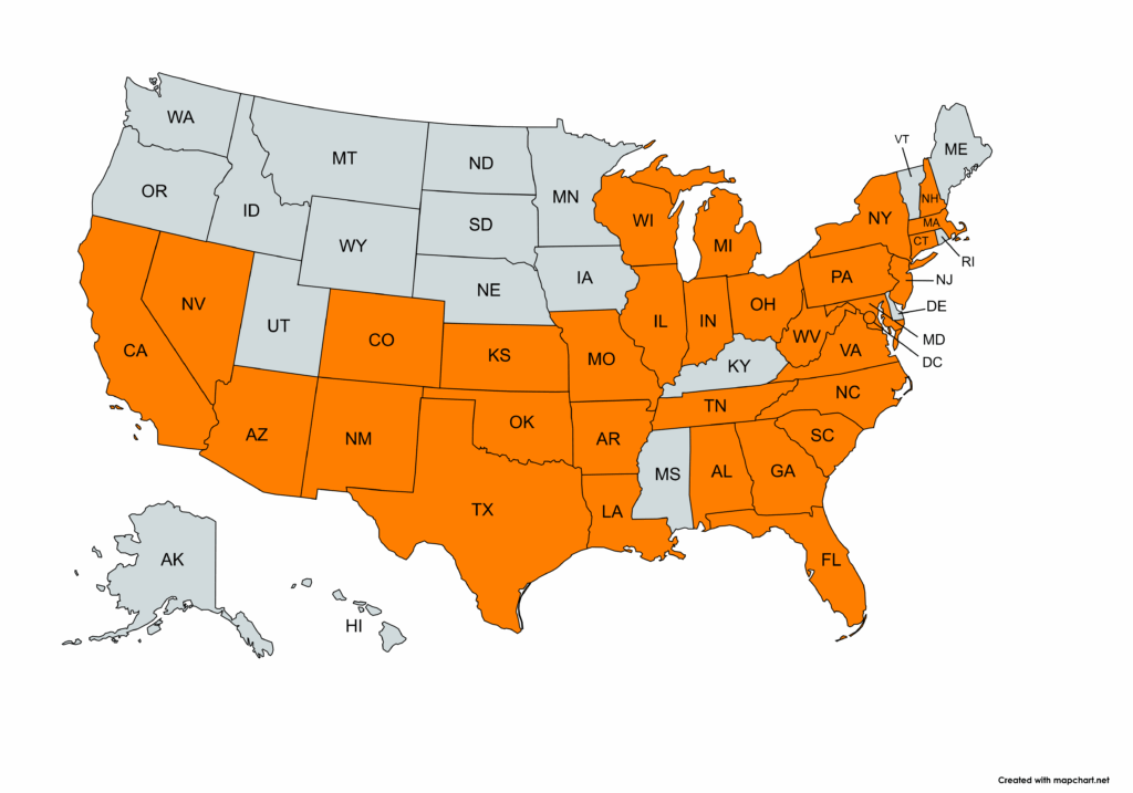 Insurance map 2026 Payentry Licensed in