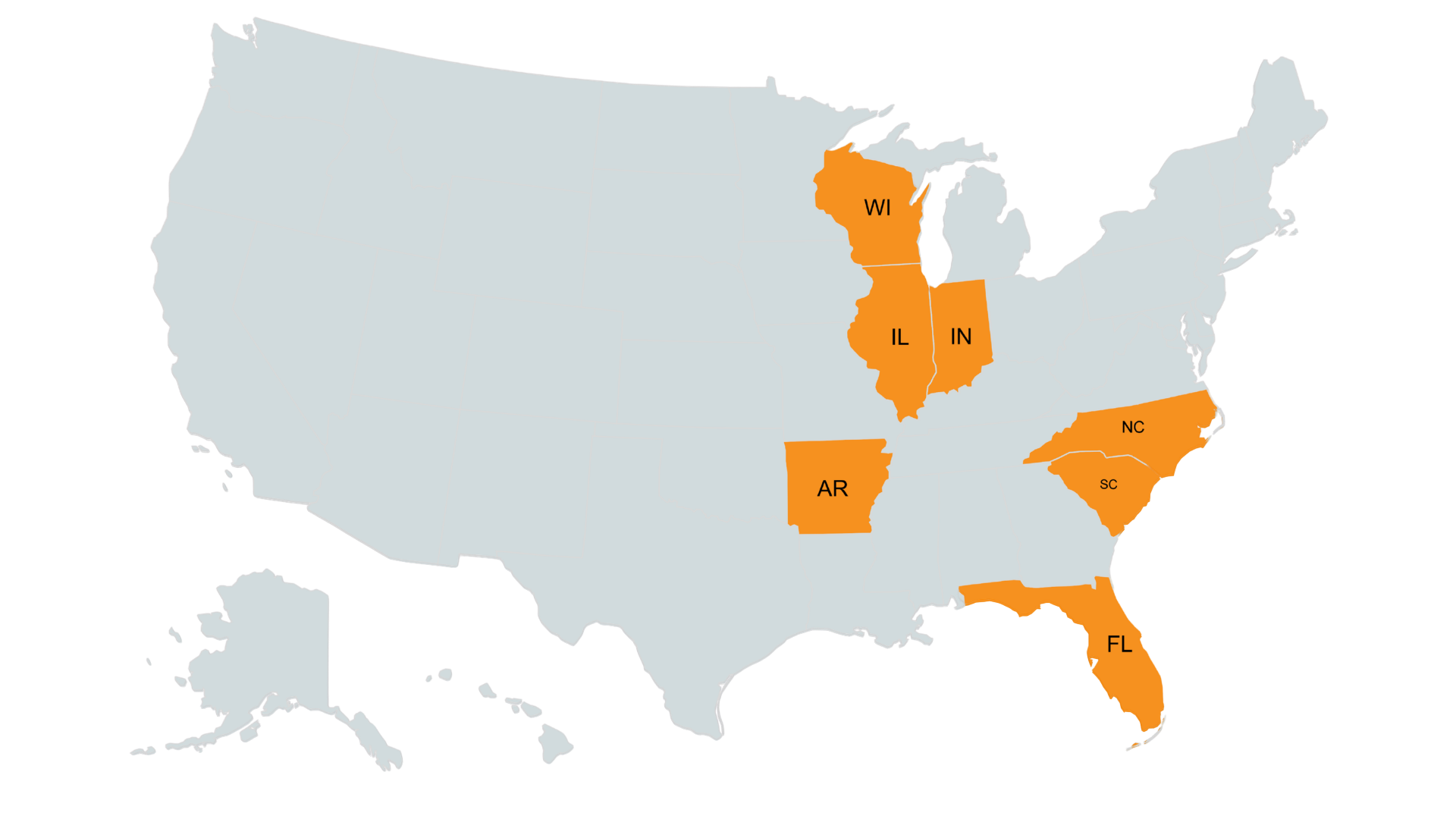 Southeast Region Map